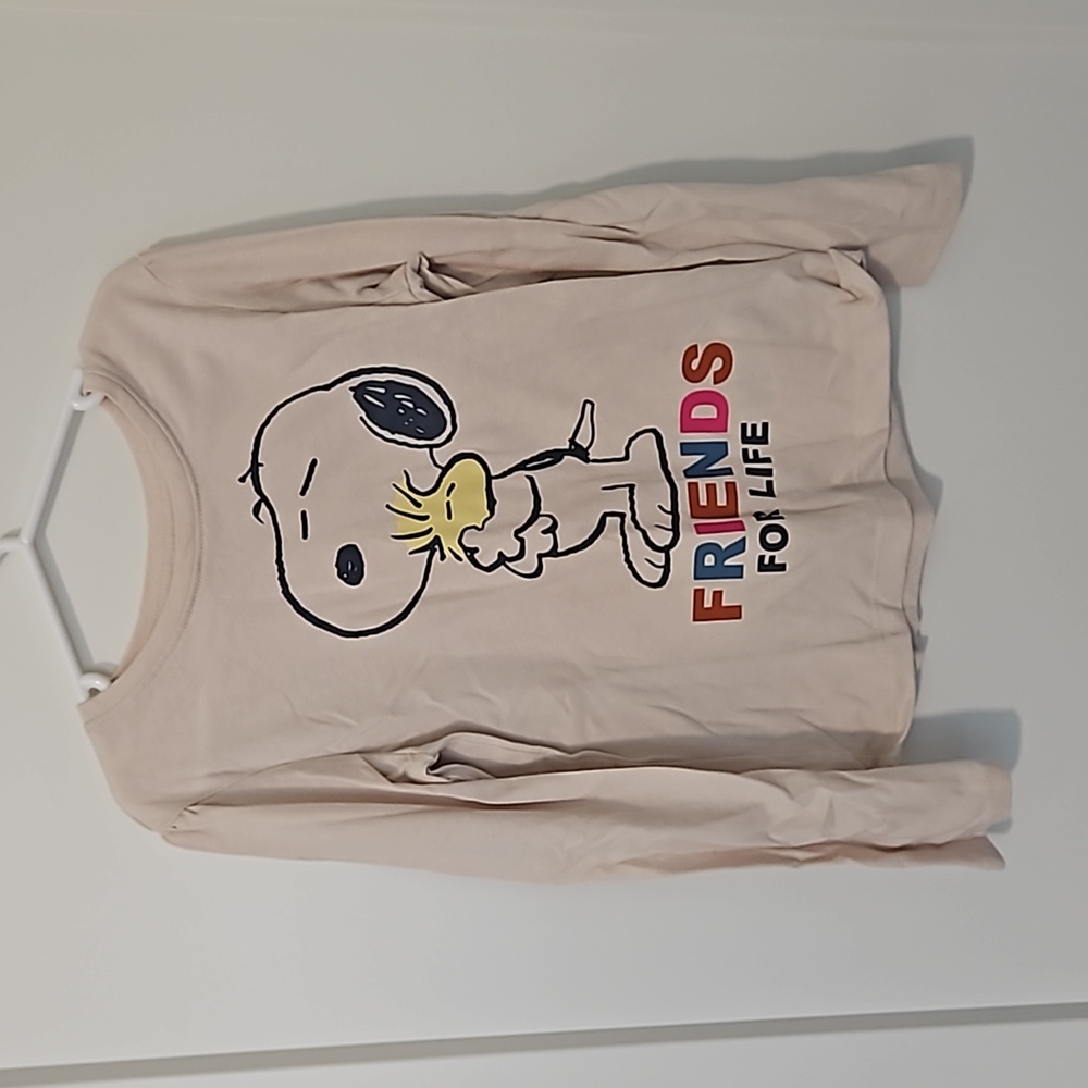 Peanuts girls long sleeved shirt, size 7